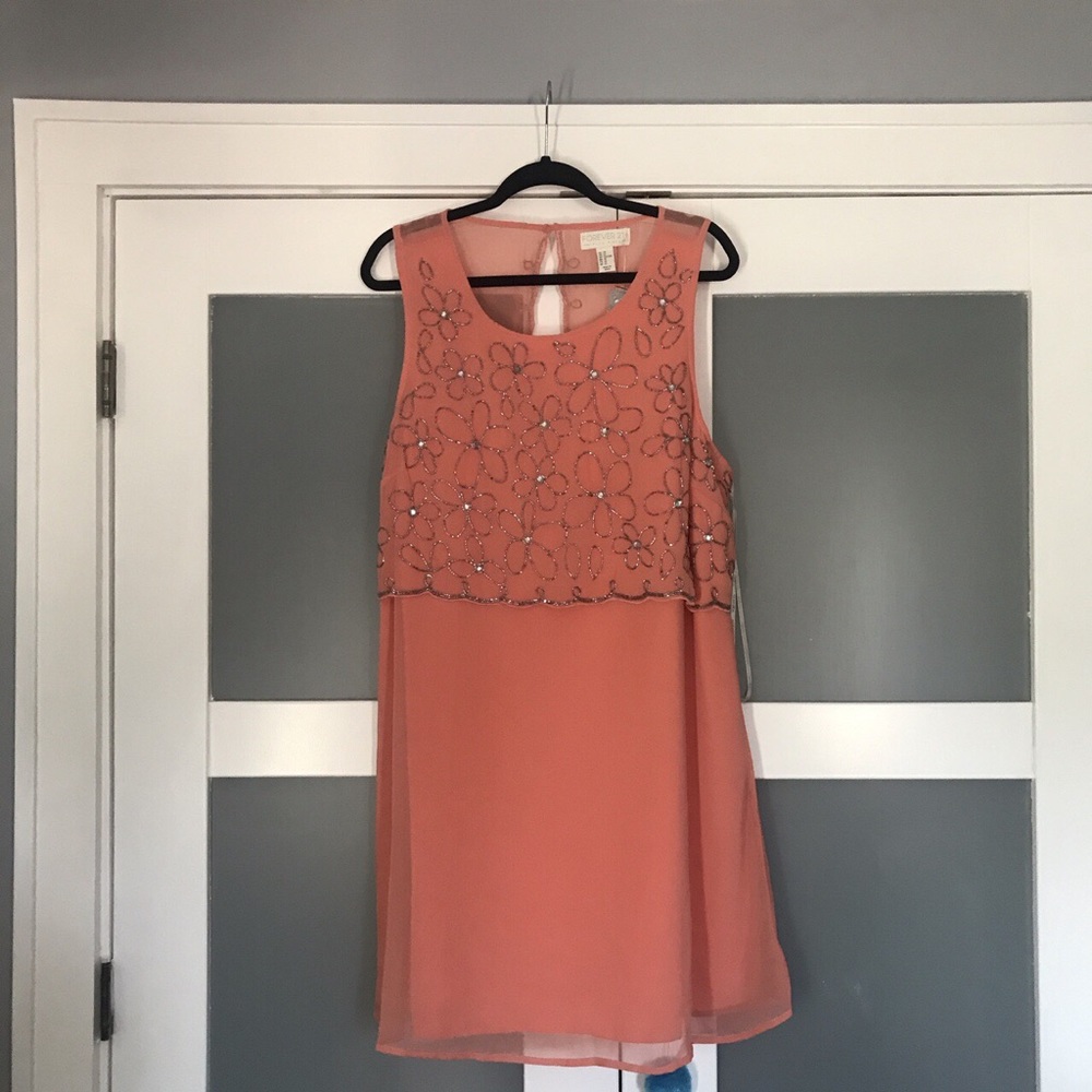Beaded floral dress